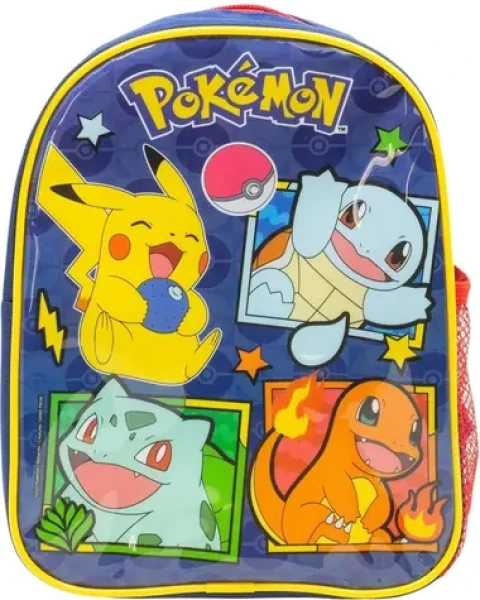 STOR Předškolní batoh Pokémon / Dětský batoh / 25 × 19 cm / Síťovaná kapsa na láhev (80879)
