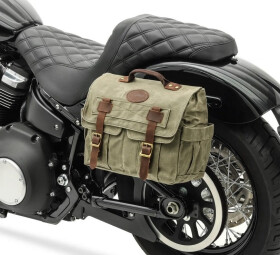 Boční retro brašny Army green