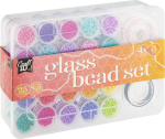 Velká sada skleněných korálků 25 barev - Craft Creative