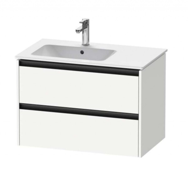DURAVIT - Ketho.2 Umyvadlová skříňka 55x81x48 cm, 2 zásuvky, matná bílá K25267018180000