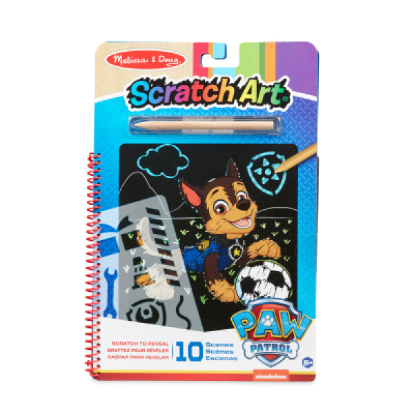 Škrabací obrázky/blok Chase Paw Patrol/Tlapková patrola 10 listů 19x28cm