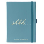 Busy B Notýsek na hesla A6 Teal, modrá barva, papír, textil