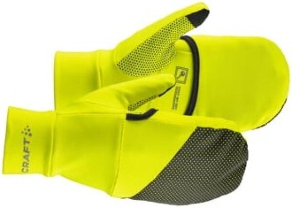 Craft ADV Lumen Hybri rukavice žlutá - Běžecké rukavice CRAFT ADV Lumen Hybrid - žluté Velikost textilu: M