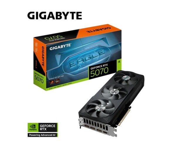 GIGABYTE VGA NVIDIA GeForce RTX 5070 EAGLE OC 12G, 12G GDDR7, 3xDP, 1xHDMI EDF_1706104