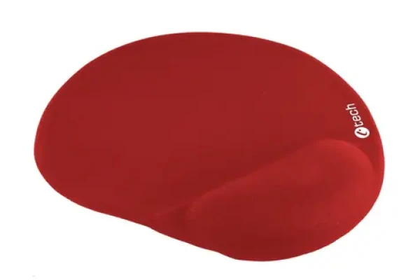 C-TECH MPG-03R podložka pod myš se zápěstní opěrkou z paměťové pěny červená (8594125010379)