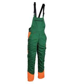 Pracovní kalhoty s laclem COFRA SECURE CUT Barva: Zelená, Velikost: S (V492_0_08_S)