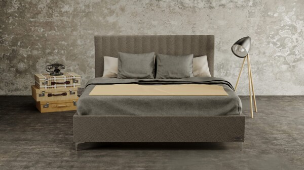 Materasso Čalouněná postel BELLATRIX boxspring ROZMĚR: 2x (100x200) cm - boxspring,šedá