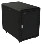 StarTech rack skříň 15U černá / Rozvaděč / volně stojící / kolečka / 600×1000×796 mm / nosnost 800 kg (RK1536BKF)