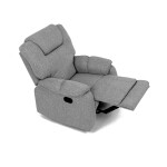Relaxační křeslo, šedá látka, TV-4088 SIL2