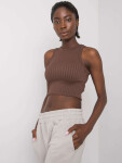 Dámský top TK RP TP 333435.19P tmavě hnědý M-38