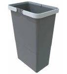 Elletipi SMALL 8 L Plastový koš s rukojeťmi šedá / bez víka / 34 x 15 x 22.5 cm (PTM SP34 C97 M)