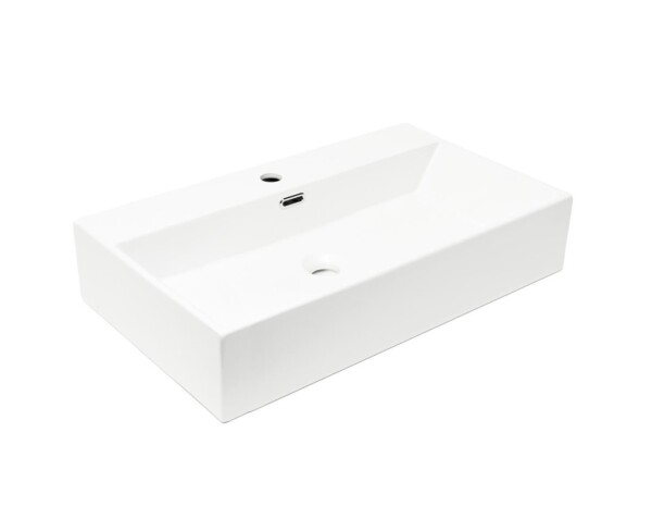 Umyvadlo SAT Cube Way 75x42 cm otvor pro baterii uprostřed SATCW7542 SATCW7542