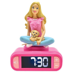 Lexibook budík Barbie se svítící figurkou