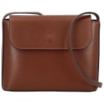 Trendy dámská kožená crossbody Deliss, hnědá