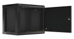 Lanberg WF01-6409-00B černá / Nástěnný rozvaděč / 19" / 9U / 600x450 mm / kovové dveře / flat pack (WF01-6409-00B)
