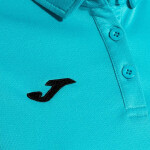 Dámské triko Joma Hobby Women Polo Shirt S/S Fluor Turquoise Velikost: M