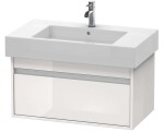 DURAVIT - Ketho Umyvadlová skříňka 41x80x46 cm, 1 zásuvka, lesklá bílá KT669002222
