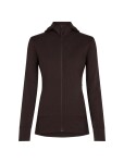 Dámská merino mikina ICEBREAKER Wmns Merino 260 Quantum IV LS Zip Hood, Bittersweet velikost: L