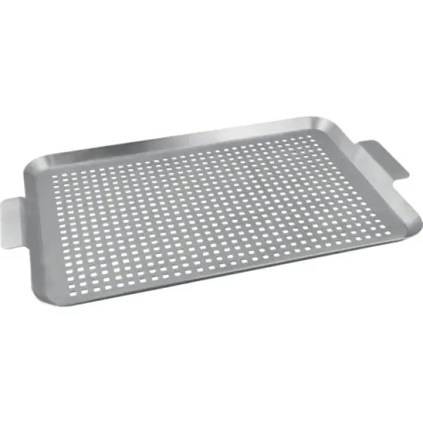 Lamart BBQ Grilovací plech / 40 x 26cm / nerez (8590669307661)