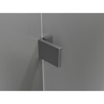 MEXEN/S - Lunar L sprchové dveře křídlové levé 70 cm, transparent, grafit kartáčovaná 834L-070-000-66-00-L