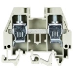 Weidmüller Z-series, Feed-through terminal, Rated cross-section: 2,5 mm², Tension clamp connection, Wemid, Dark Beige, ZDU 2.5 1608510000-100 100 ks