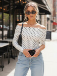 Dámská blůza BLISSE RY2511 smetanovo-černá - FashionStreet UNI