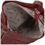 Stylová dámská koženková crossbody kabelka Olbba, vínová