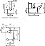 IDEAL STANDARD Tesi Stojící černá