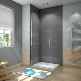 H K MELODY DF1 90 Otočná WALK-IN zástěna 84,8–86,8 × 195 cm, čiré sklo HK15234289