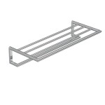 KLUDI - Vela R Držák ručníku s poličkou, délka 62 cm, chrom 5898905