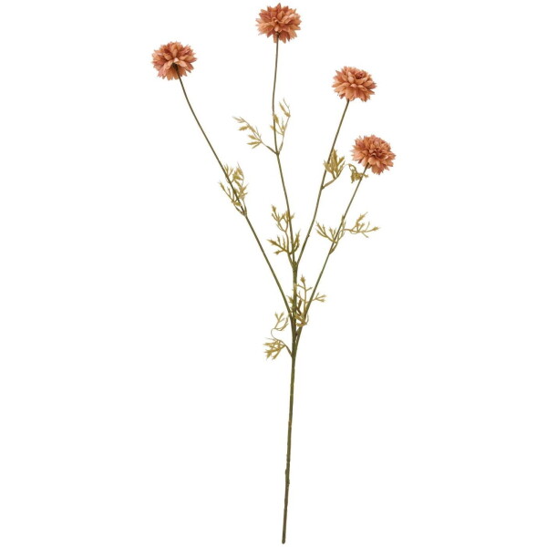 Ib Laursen Umělá květina Sienna Flowers 60 cm, oranžová barva, plast
