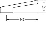 HANSA - Medipro Ovládací páka, chrom 02450006