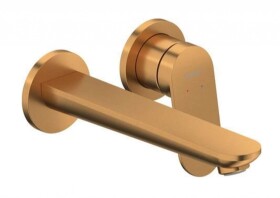 DURAVIT - Wave Umyvadlová baterie pod omítku, 2-otvorová instalace, kartáčovaný bronz WA1070004004