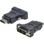 Digitus DisplayPort adapter cable, DP - HDMI type A M/F, 0.15m,w/interlock, DP 1.1a compatible, CE, bl