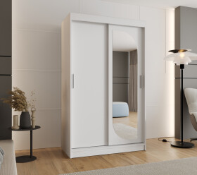 Šatní skříň Abi Lucy Rozměry: 120 cm, Barva korpusu + barva dveří: Bílá + Bílá