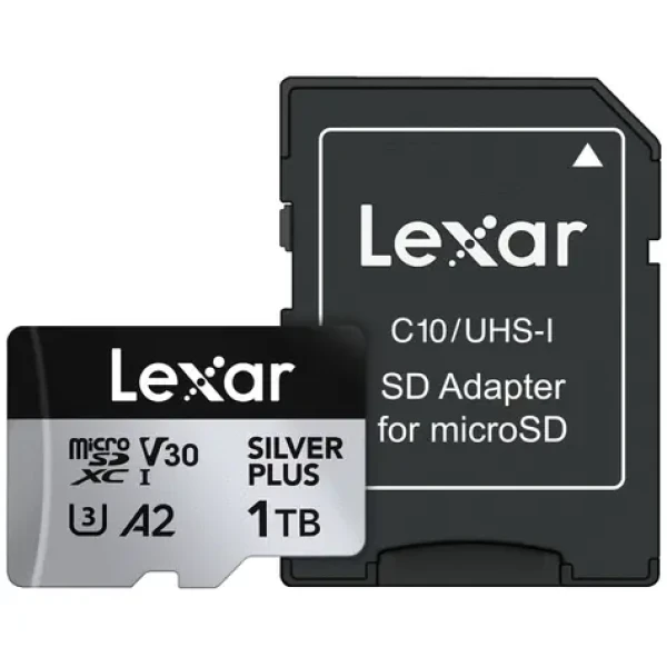 Lexar Professional SILVER PLUS microSDXC 1TB / čtení: 205MBps / zápis: 150MBps / UHS-I / V30 (LMSSIPL001T-BNANG)
