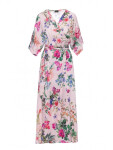 S405 Zavinovací maxi šaty s potiskem - model 1 EU XL