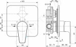 IDEAL STANDARD - Cerafine D Baterie pod omítku, chrom A7190AA