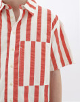 Thinking MU Red Maxi Stripes Kurt Shirt RED S