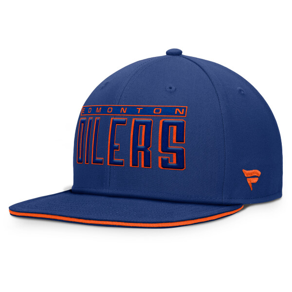 Fanatics Pánská kšiltovka Edmonton Oilers NHL Flat Brim Snapback