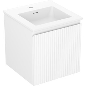 MEXEN/S - Rivel koupelnová skříňka 45 cm s umyvadlem Otis, 1 šuplík, reliéf , bílá mat 91A20-04547-1-BF01-W18M01