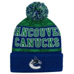 Outerstuff Dětská zimní čepice Vancouver Canucks NHL Puck Pattern Cuffed Pom