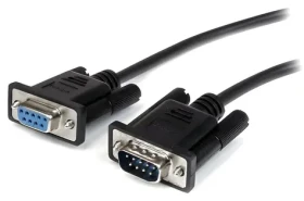 StarTech sériový kabel DB9 M/F 2m černá / Sériový kabel / RS-232 (MXT1002MBK)