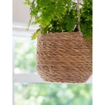 Garden Trading Závěsný jutový obal na květináč Jute Tapered Pot, přírodní barva, proutí
