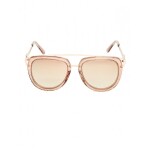 GUESS brýle Round Top-Bar Sunglasses Růžovozlatá