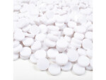 Plastové korálky bílé, 500ks