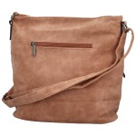 Trendy dámská koženková crossbody kabelka Tomila, růžová