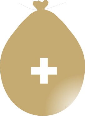 Balónek znak + zlatý balonky.cz Balónek znak + zlatý balonky.cz