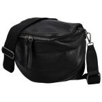 Stylová dámská koženková kabelko-ledvinka Ergitta Newa, černá