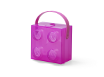 Smartlife LEGO box s rukojetí - průsvitná fialová